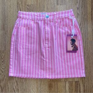 Pink Jean Skirt